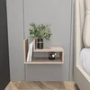 Hanah Home Noćni stočić Lara, 45x26.8x22 cm, Krem