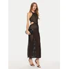 TWINSET Poletna obleka 241TT3080 Črna Regular Fit