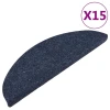 Samoljepljivi otirači za stepenice 15 kom 56x17x3 cm plavi
