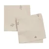 Platnena salveta ENGFIOL 40x40 bež/siva 2kom/p