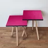 Hanah Home Set klub stočića 2Shp366, 2 komada, Rozi