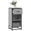 Komoda boja hrasta sonome 35,5x35x76 cm konstruirano drvo metal