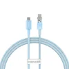 BASEUS Kabel Explorer s senzorjem temperature, USB-C, 100 W, 1 m – modri