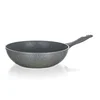 Banquet WOK ponev z neprijemljivo površino GRANITE Grey 28 cm, komplet 4 kosov