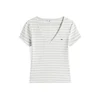 Tommy Jeans Majica Essential pastelno zelena/bela