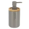 Dozator za sapun 230ml poliresin/bambus siva tendance