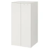 SMASTAD / PLATSA Garderober, bela/bela, 60x57x123 cm