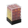 Kockice Chessex - Gemini - Translucent - Red-Violet & Gold - Dice Block 12mm (36)