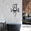 Opviq Zidna dekoracija Got Wine, 54x38 cm, 1.5 mm, Crna