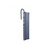 CABLEXPERT Adapter USB-C 11-v-1 USB, HDMI, LAN, VGA, PD, čitalec kartic + audio