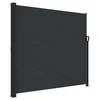 Bočna tenda na uvlačenje crna 180 x 500 cm