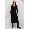 Trend Alacati Stili Ženska haljina Alc-X14976, Crna