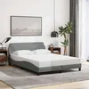 Okvir za krevet Dover svjetlosivi 140 x 190 cm od tkanine