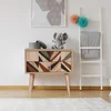 Hanah Home Noćni ormarić City Trokut 60x61x40cm Šareni