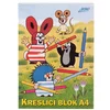 Akim Podloga za risanje KRTEK z zgornjo vezavo, A4, prazna, 20 listov