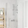 vidaXL Komplet prhe Krom 71 cm Nerjaveče jeklo