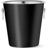 shumee Vedro za led za šampanjec, jeklo, 3,3 l, premer 220 x 190 mm - črno