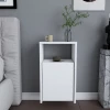 Hanah Home Noćni ormarić Carlin 36x61,4x25,3cm Beli