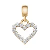 Daniel Wellington Obesek iz kristalčkov Charm Heart White Crystal