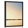 Plakat sončni zahod za horizontom - 40x60 black
