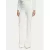 Elisabetta Franchi Hlače iz tkanine PA-184-62E2-V290 Bela Slim Fit