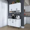 Hanah Home Polica za kuhinju JE205-3824, 120x160.4x40 cm, Bela