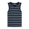 Tommy Hilfiger Top Multistripe WW0WW50025 Mornarsko modra Slim Fit