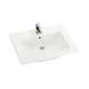 BATH DELUXE 06-060-60-11-01 - Vstavljeni umivalnik CHICAGO 61x46,5 cm sijoča ??bela