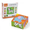 Viga Toys Lesene sestavljanke za otroke Viga Zoo