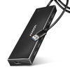 AXAGON HUE-F7A, 7x USB 3.2 Gen 1 ALU FLAT CHARGING vozlišče, napajalni priključek micro USB, 1 m kabel USB-A