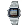NEW Ura uniseks Casio A168WA-1YES Črna Srebrna