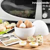 InnovaGoods Kuhalnik za jajca za mikrovalovno peko z recepti,