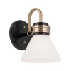 Kichler KL-FARUM1-BK - LED kupatilska lampa FARUM 1xG9/3W/230V crna/mesing