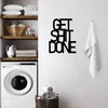 Opviq Zidna dekoracija Get Shit Done 15, 38x48 cm, 1.5 mm, Crna