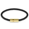 Guess Blackjack usnjena zapestnica JUXB03238JWYGBK (Dolžina 20 cm)