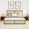 Noćni ormar 2 pcs Staro drvo 50 x 40 x 45 cm Konstruirano drvo