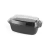 Pekač s pokrovom 32x20x11 cm črne barve