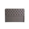 Hanah Home Uzglavlje za krevet Samira, 110x130x12 cm, Sivo