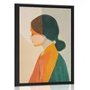 Plakat japandi ženska lepota - 40x60 silver