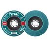 TOTAL Lamelni brusni disk 125mm za metal, P80, zirconium