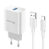KONFULON Kućni punjač C87+USB Type C Px24/ 5V/3A
