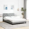 vidaXL vidaXL Posteljni okvir brez vzmetnice svetlo siv 140x190 cm blago, (21792930)