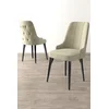 Hanah Home Set stolica Newa, 46x94x46 cm, 6 komada, Krem-crne