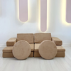 Atelier del Sofa Dvosed na razvlačenje Puzzle 140x46x70cm Kamel