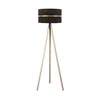Duolla - Podna lampa DUO 1xE27/60W/230V prečnik 44 cm crna/bež