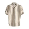 JACK & JONES Srajca JJEJeff kremna/rjava/črna
