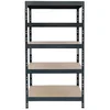Polica metalna 180x90x40cm 5 polica mdf rivet m