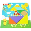 shumee Ustvarjalna izobraževalna sestavljanka mozaik tangram lesene kocke