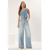 Trendyol Blue High Waist Extra Wide Leg Palazzo Jeans