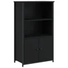 Visoka komoda crna 62 x 32 x 103,5 cm od konstruiranog drva